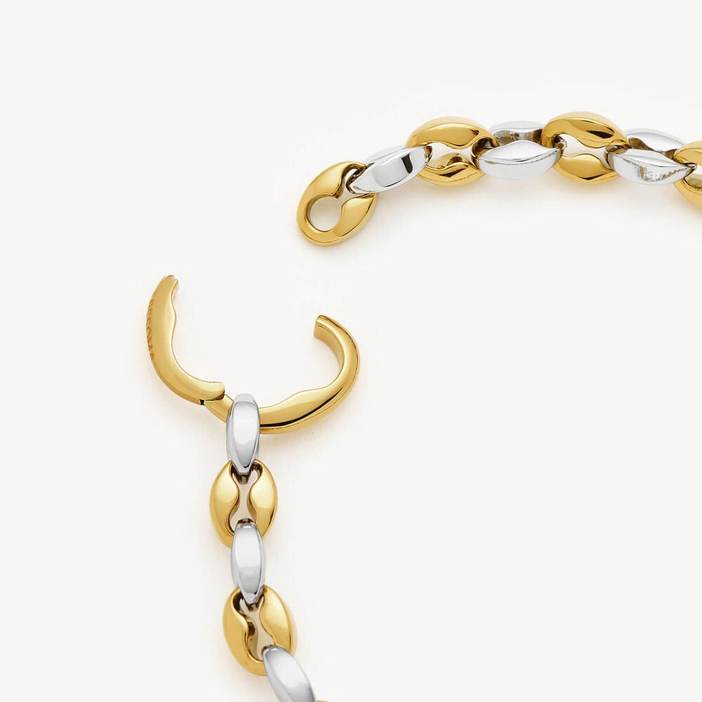 Missoma 18ct Gold & Platinum Plated Steel Mariner Chain Bracelet