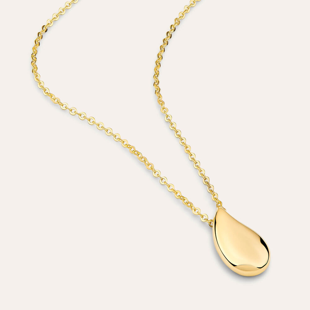 9ct Yellow Gold Polished Tear Pendant