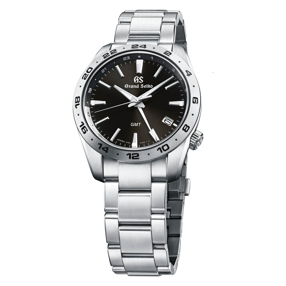 Grand Seiko Sport Quartz 39mm Black Dial Bracelet Watch