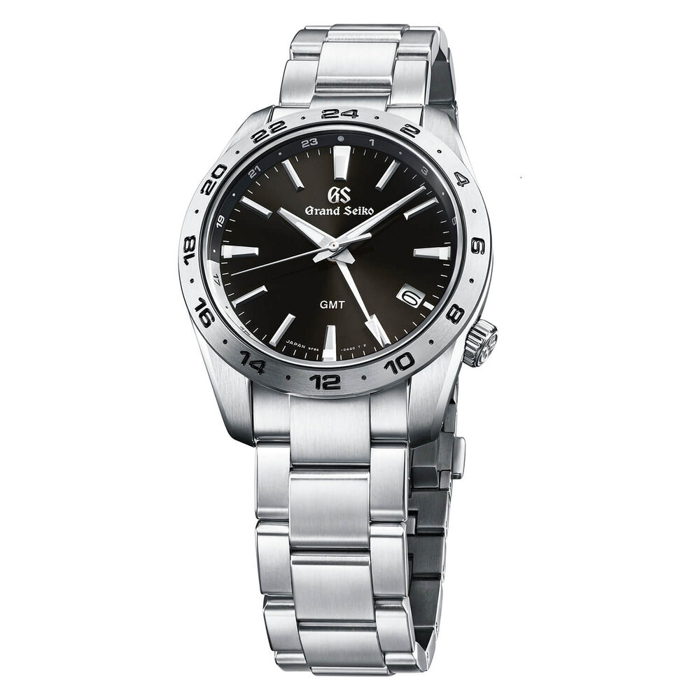 Grand Seiko Sport Quartz 39mm Black Dial Bracelet Watch image number 1