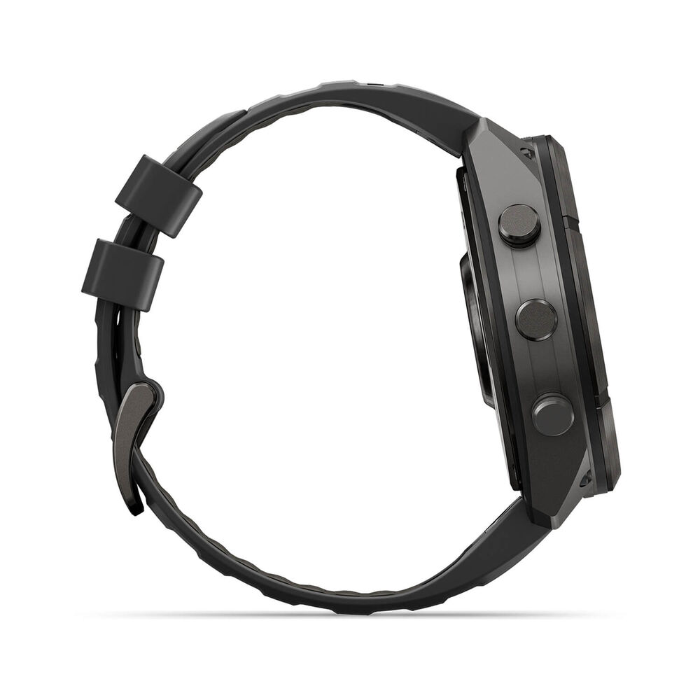 Garmin fenix 9 Pro 51mm Carbon Gray DLC Titanium Black/Pebble Grey Silicone Strap Watch