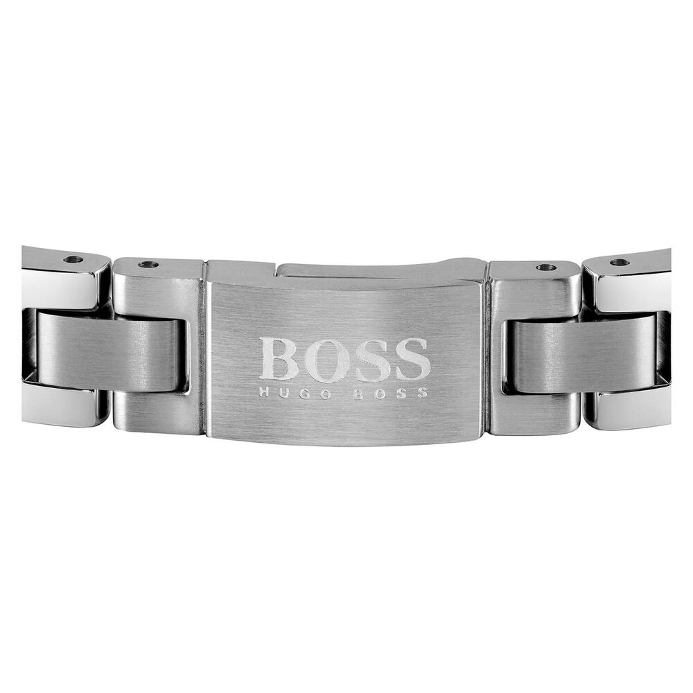 BOSS Gents Metal Link Essentials Stainless Steel Bracelet image number 1
