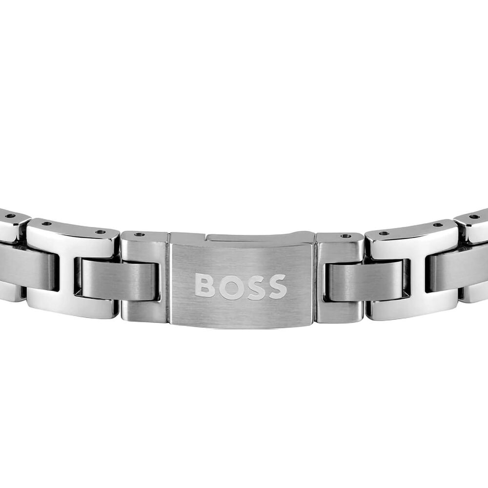 BOSS Gents Metal Link Essentials Stainless Steel Bracelet image number 1