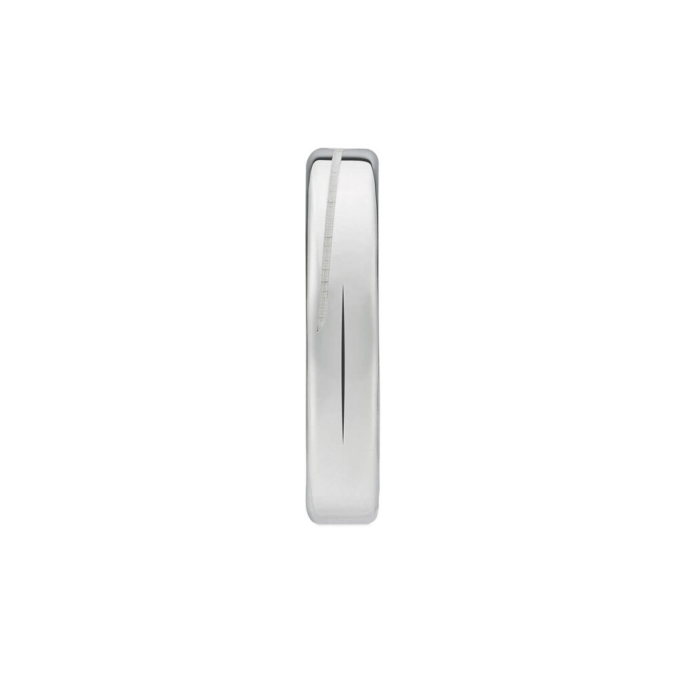 Gucci Interlocking Sterling Silver 4mm Band Ring (UK Size M - N) image number 3