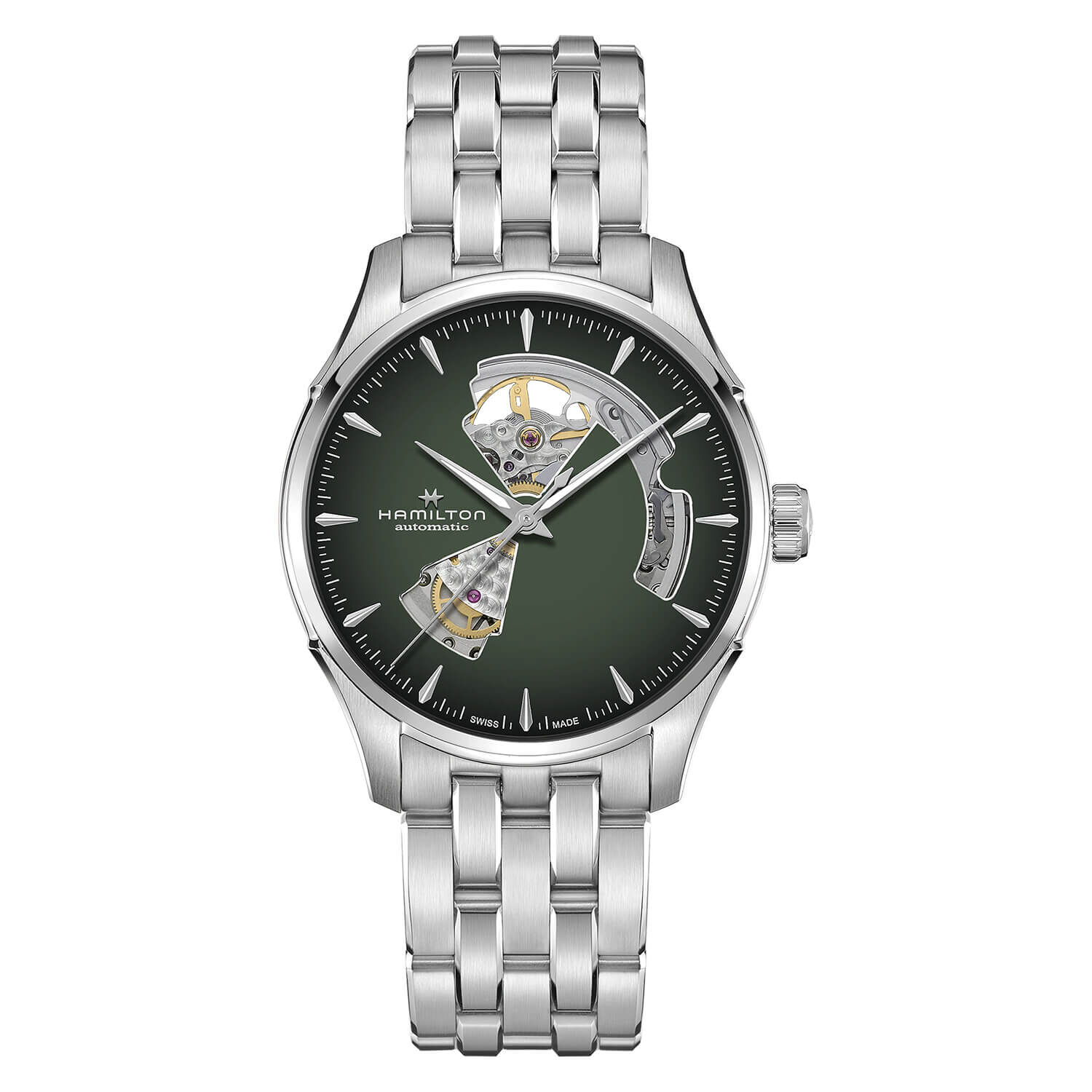 Hamilton Jazzmaster 40mm Green Dial Steel Case Watch
