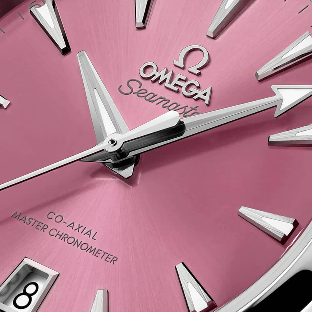 OMEGA Seamaster Aqua Terra Shades 38mm Shell Pink Dial Steel Bracelet Watch image number 2