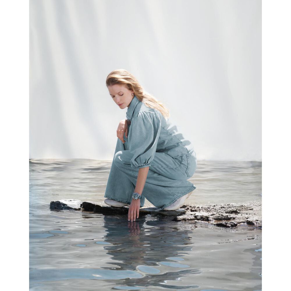 IWC Schaffhausen Pilot's Miramar Chronograph 41mm Blue Dial Steel Case Rubber Strap Watch image number 5