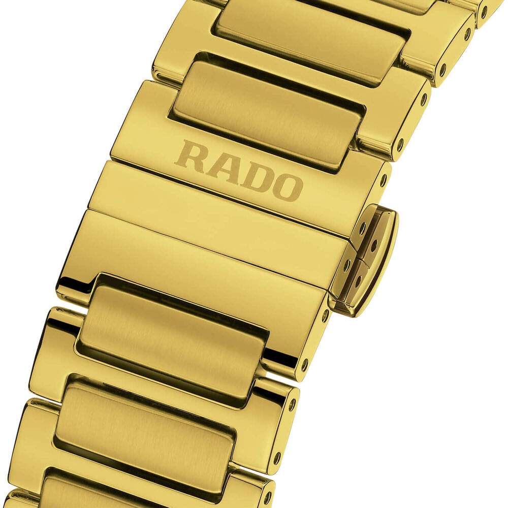 Rado DiaStar Original Automatic 38mm Yellow Gold Dial PVD Stainless Steel Bracelet Watch image number 2