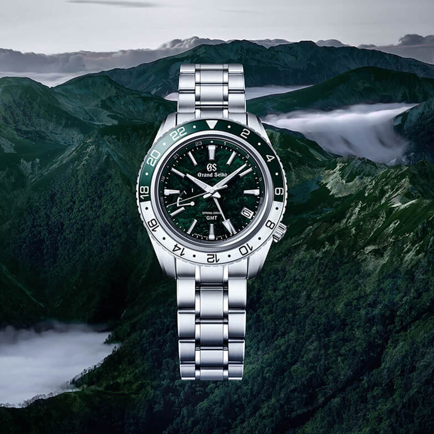 Grand Seiko Hitaka Mountains 44mm Green Dial Watch