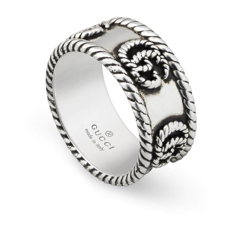 Gucci GG Marmont Sterling Silver Ring (UK Size S)