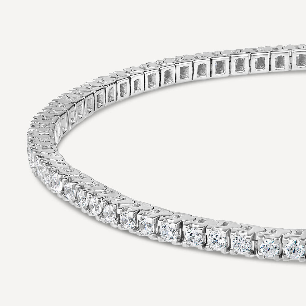 Born 9ct White Gold 2.00ct Lab Grown Diamond Tennis Bracelet