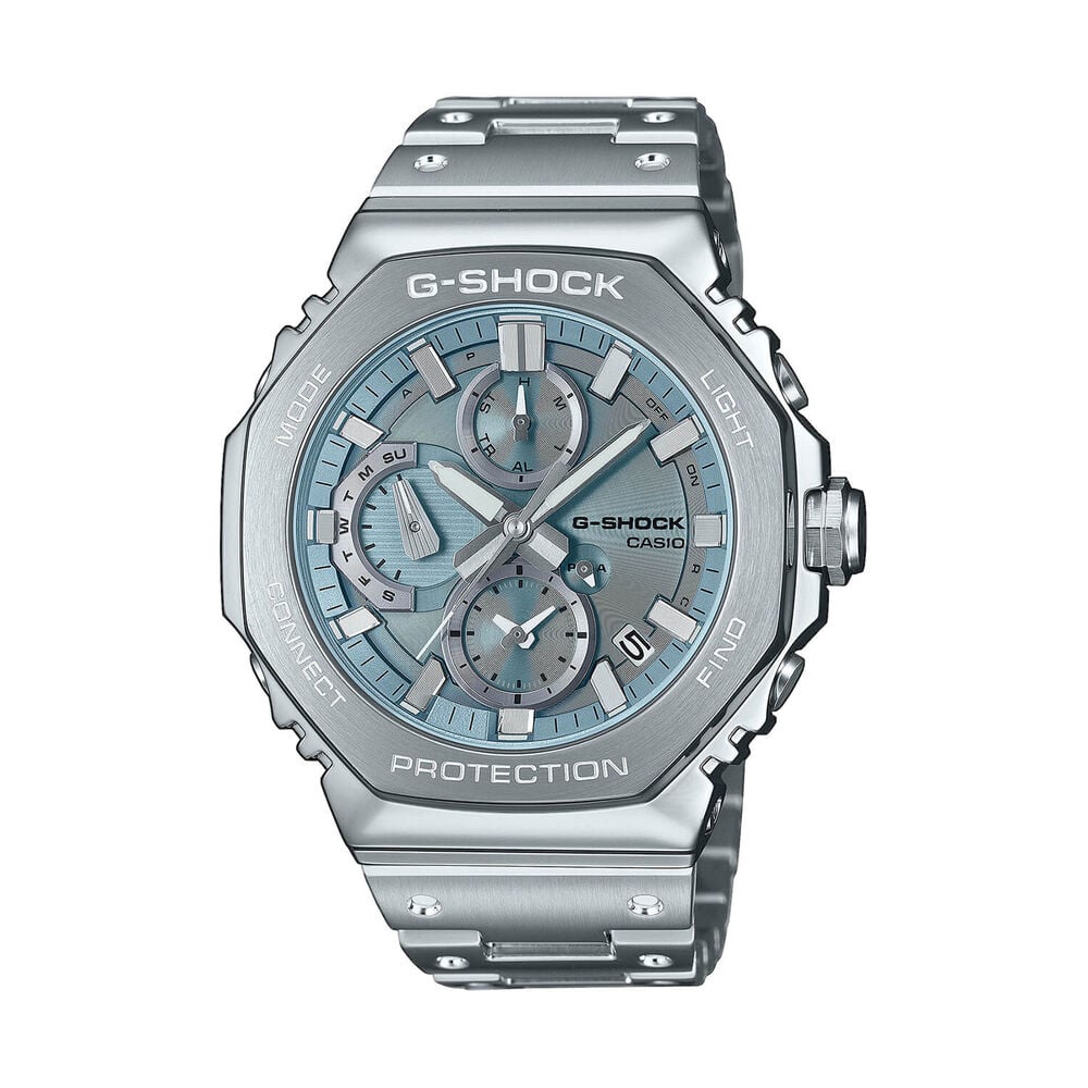 G-SHOCK Full Metal 51.3mm Ice Blue Dial Stainless Steel Bracelet Watch image number 0