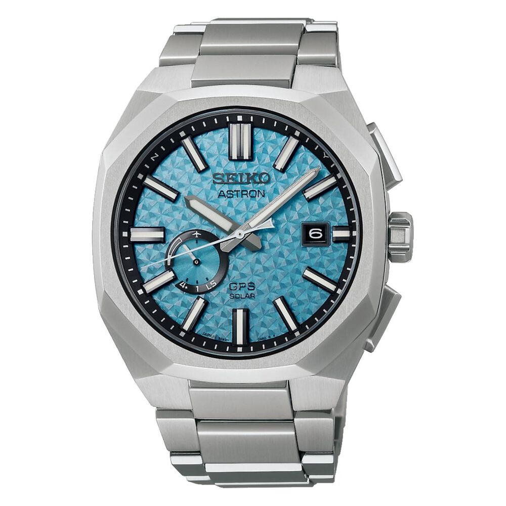 Seiko Astron Starfull Sky 3X GPS Solar Limited Edition 41mm Blue Dial Titanium Bracelet Watch