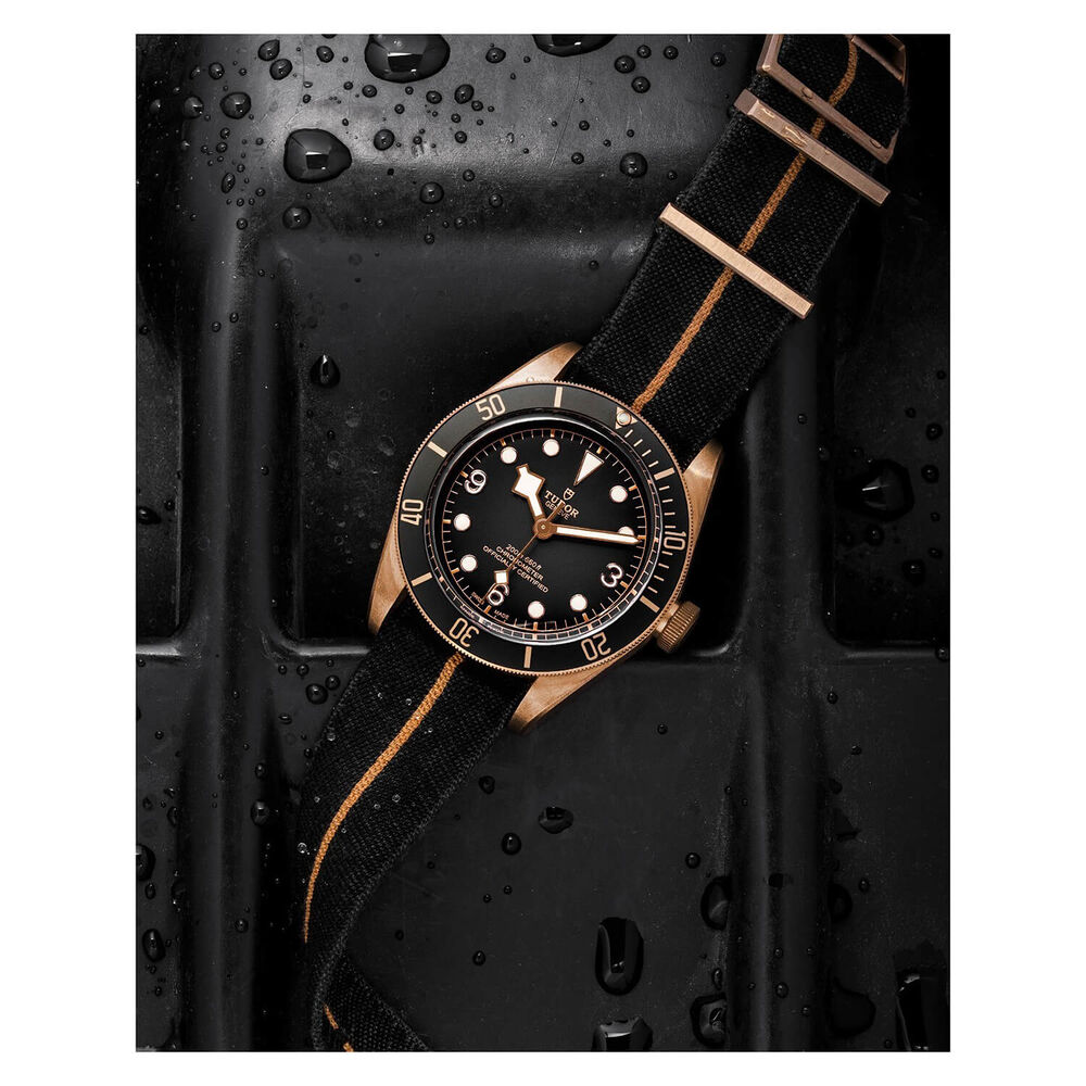 TUDOR Black Bay Bronze Swiss Dive 43mm Fabric Strap Mens Watch image number 5