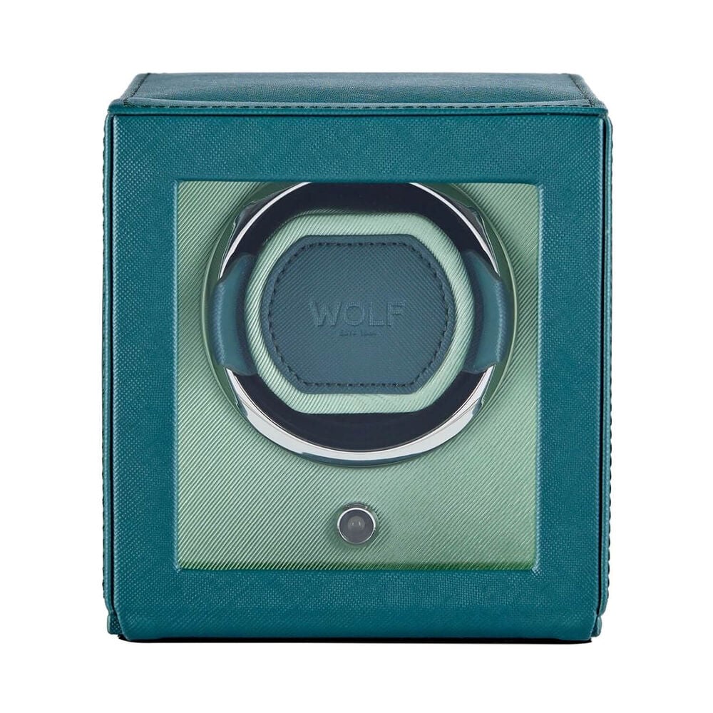 WOLF Cub Seltzer Tea & Mint Single Watch Winder With Cover