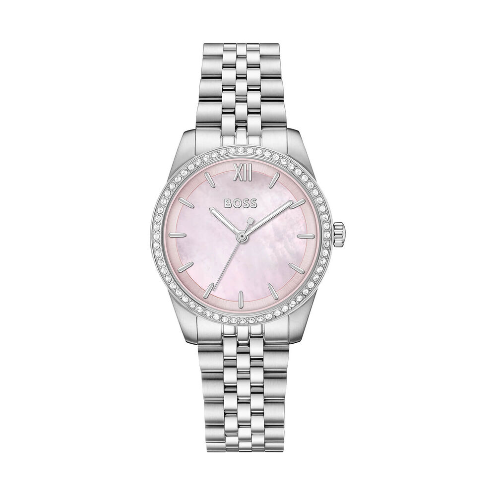 BOSS Graceful 32mm Pink Mother of Pearl Dial Steel Bracelet Watch