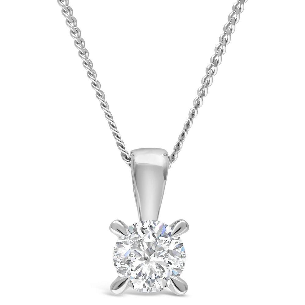 18ct White Gold 0.30ct Amia Diamond Pendant