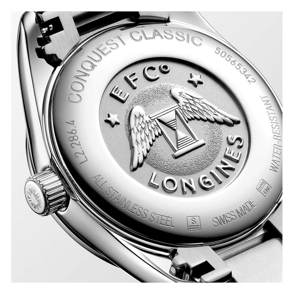 Longines Performance Conquest Classic 30mm Silver Dial Steel Bracelet Watch image number 2