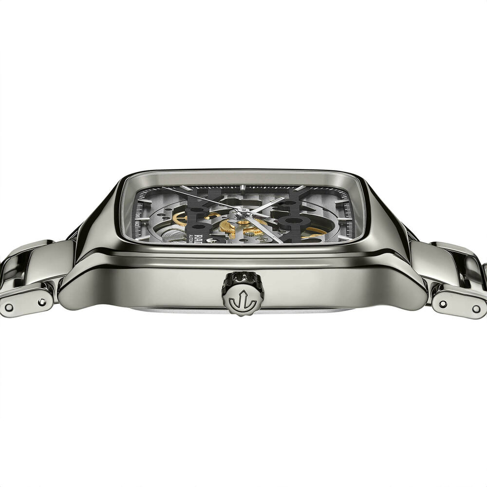 Rado True Square 38mm Automatic Plasma Skeleton Dial Ceramic Case Watch image number 2
