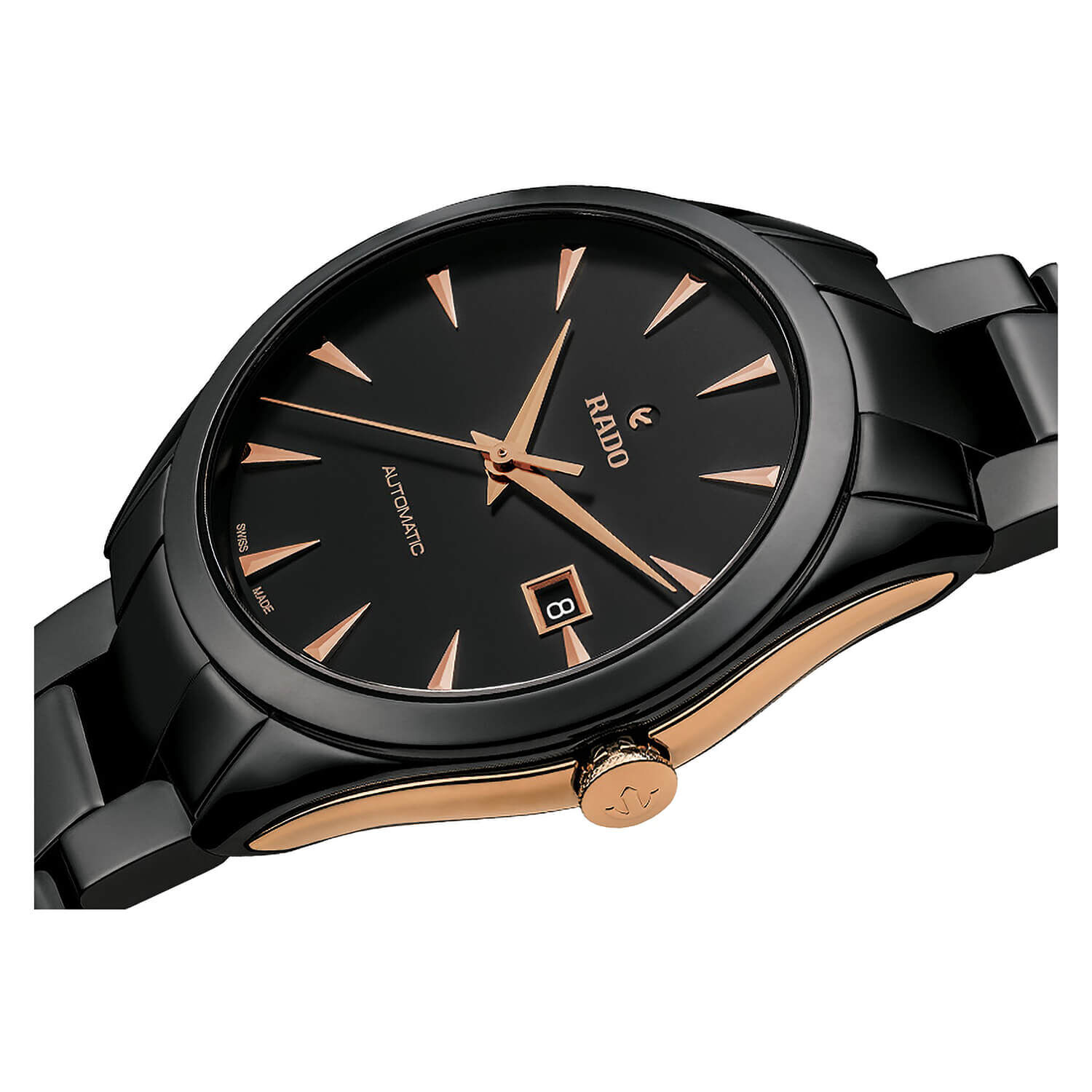 Rado Hyperchrome Black Dial Ceramic Bracelet Mens Watch at Fraser Hart