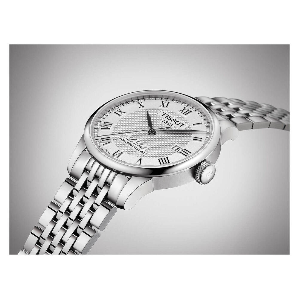 Tissot T-Classic Le Locle Powermatic 80 White Stainless-Steel watch