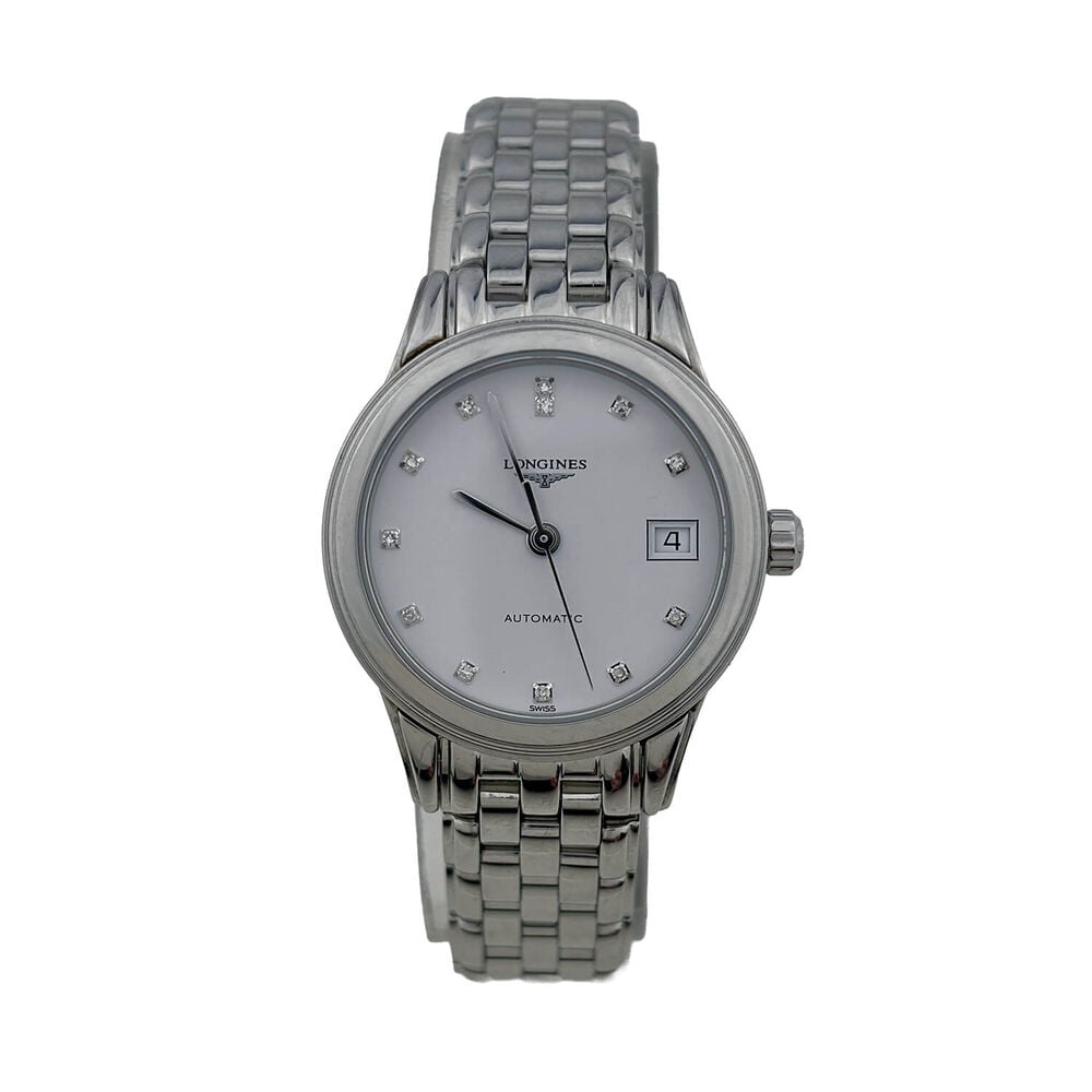 Pre-Owned Longines Elegance Flagship 26mm White Dial Steel Bracelet Watch image number 0