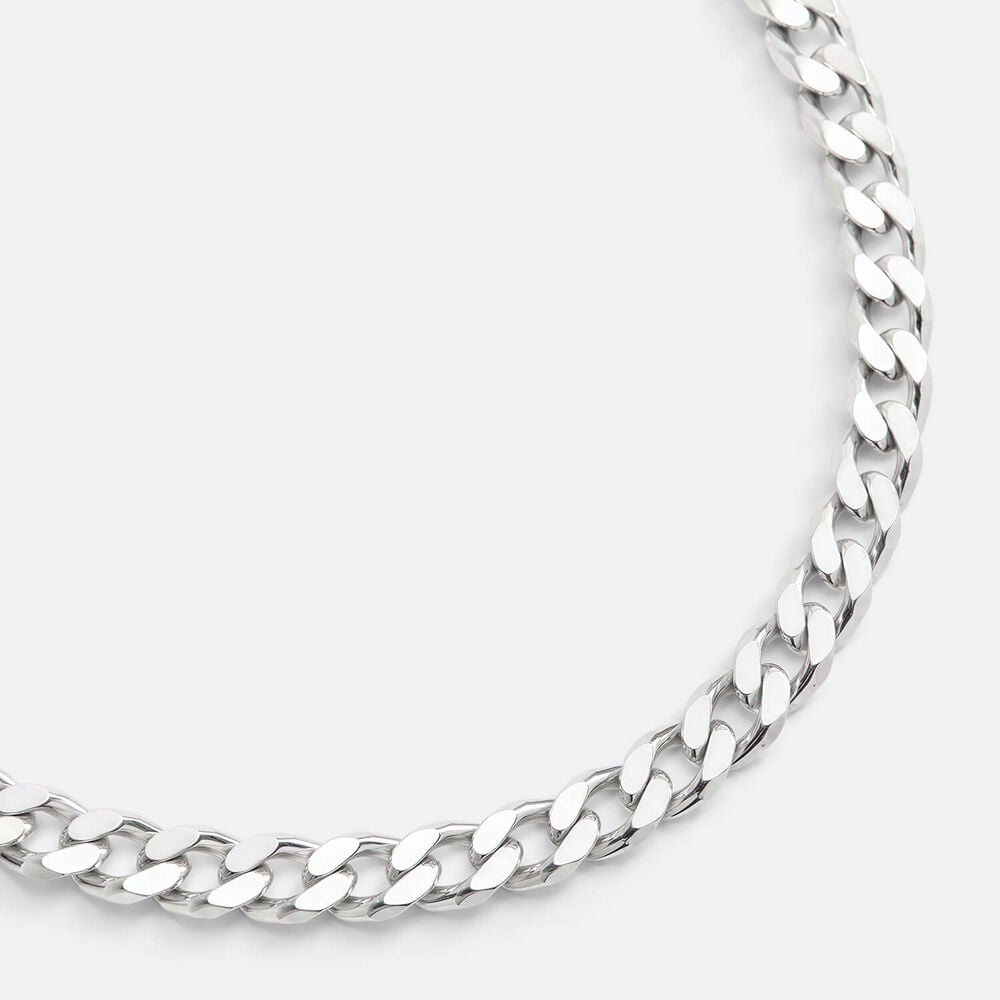 Sterling Silver Flat Curb Bracelet