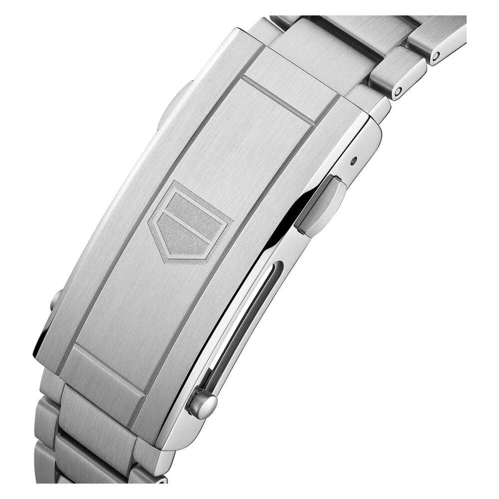 TAG Heuer Aquaracer 43mm Silver Dial Black Bezel Steel Case Bracelet Watch image number 5