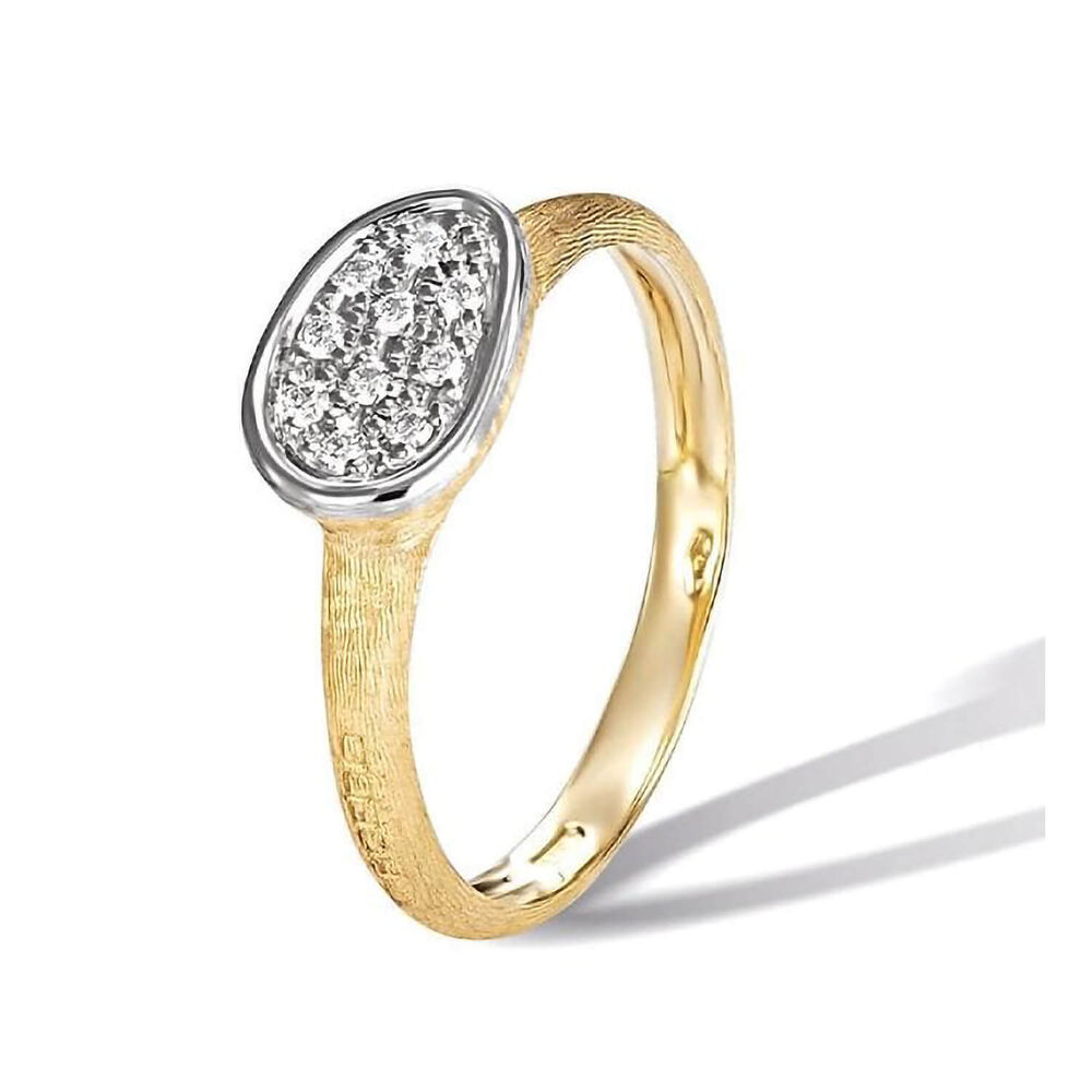 Marco Bicego Lunaria 18ct Yellow Gold 0.09ct Diamond Ring