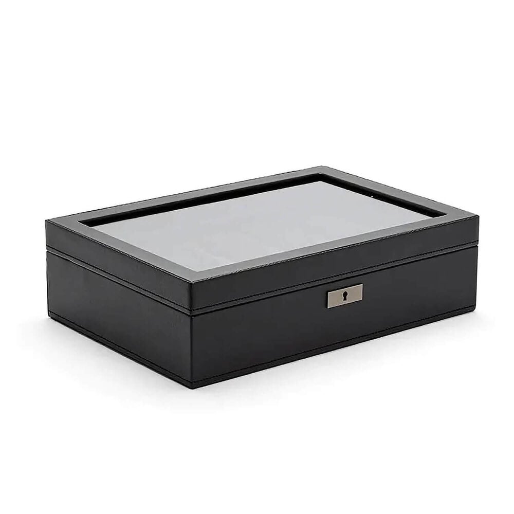 WOLF Axis 10 Pc Powder Coat Finish Vegan Leather Watch Box