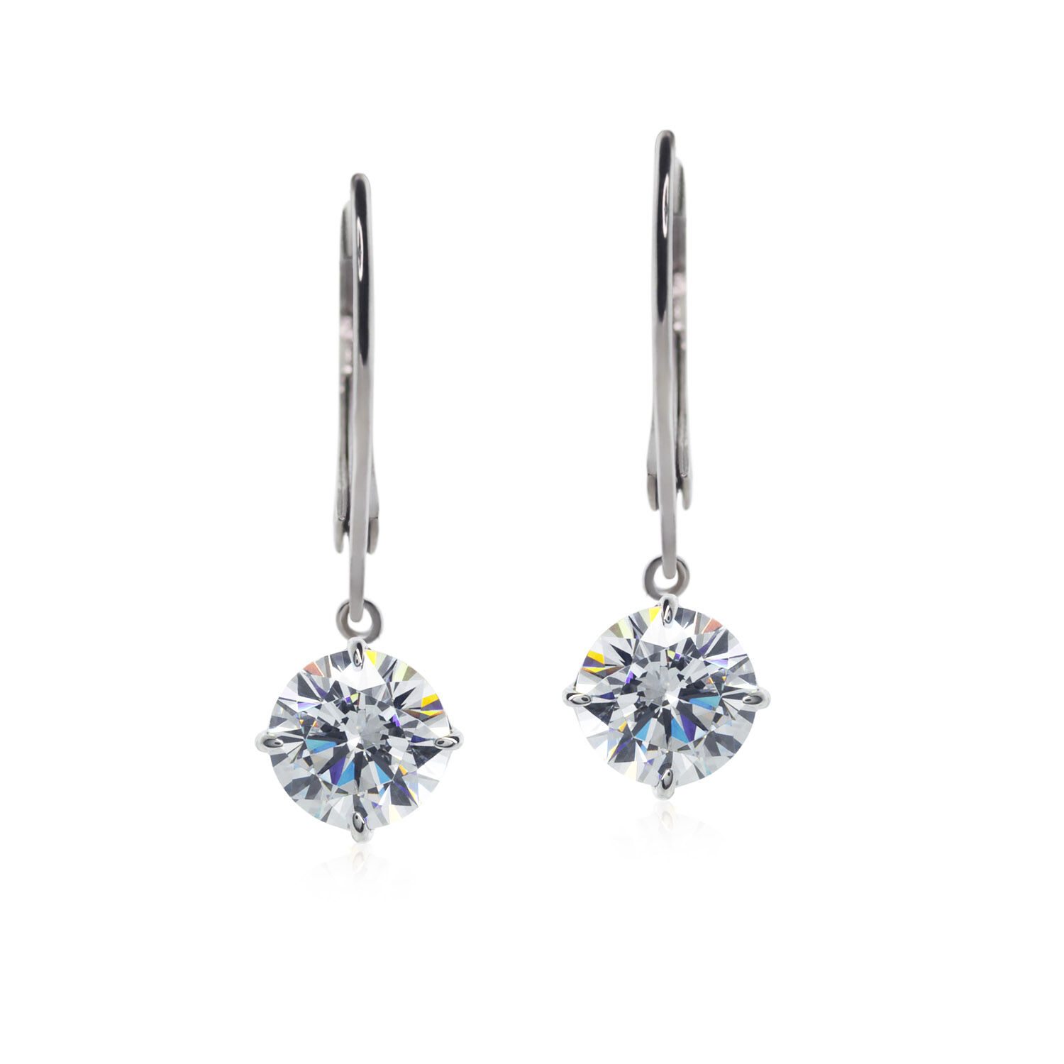 Leverback diamond earrings uk discount