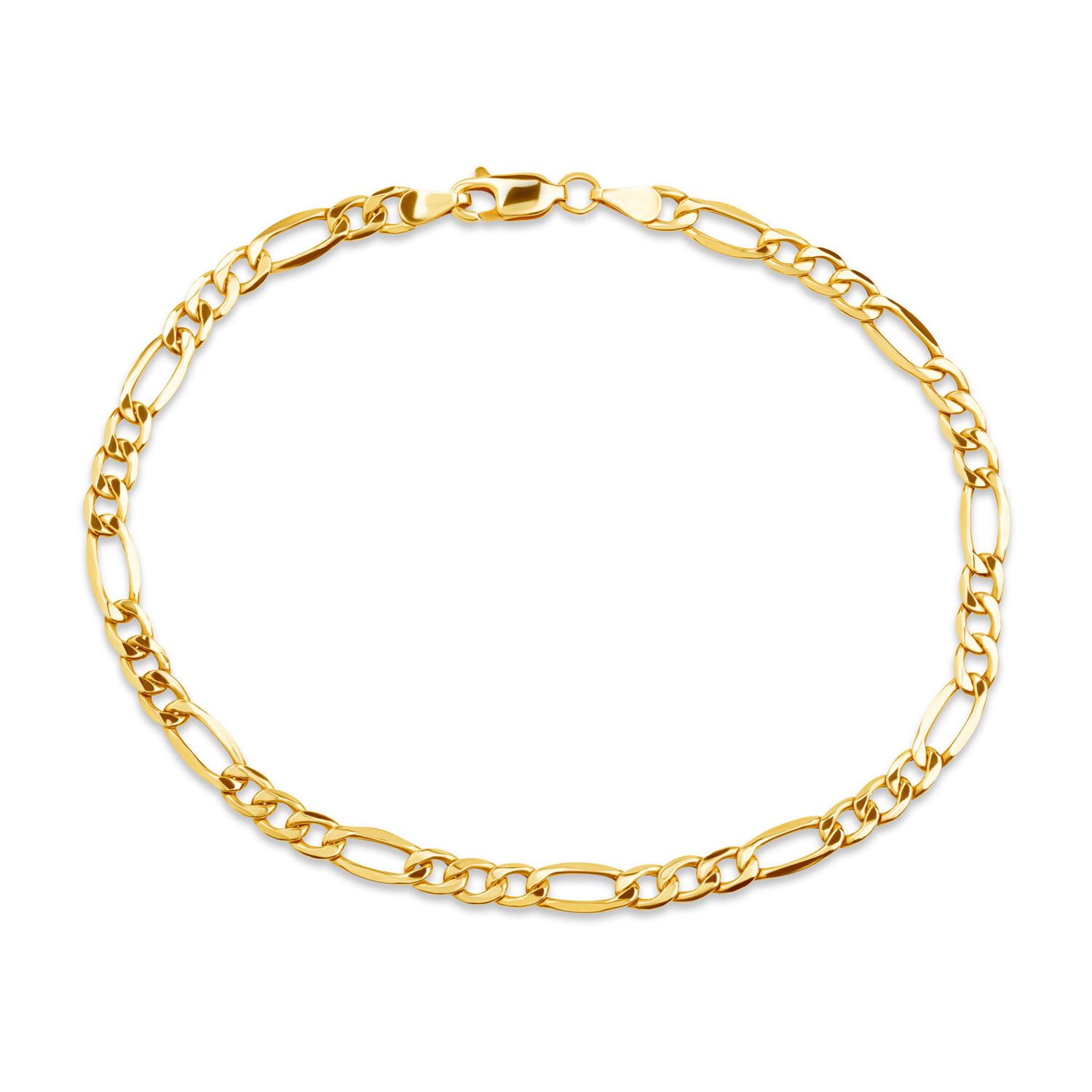 Mens white gold new arrivals figaro bracelet