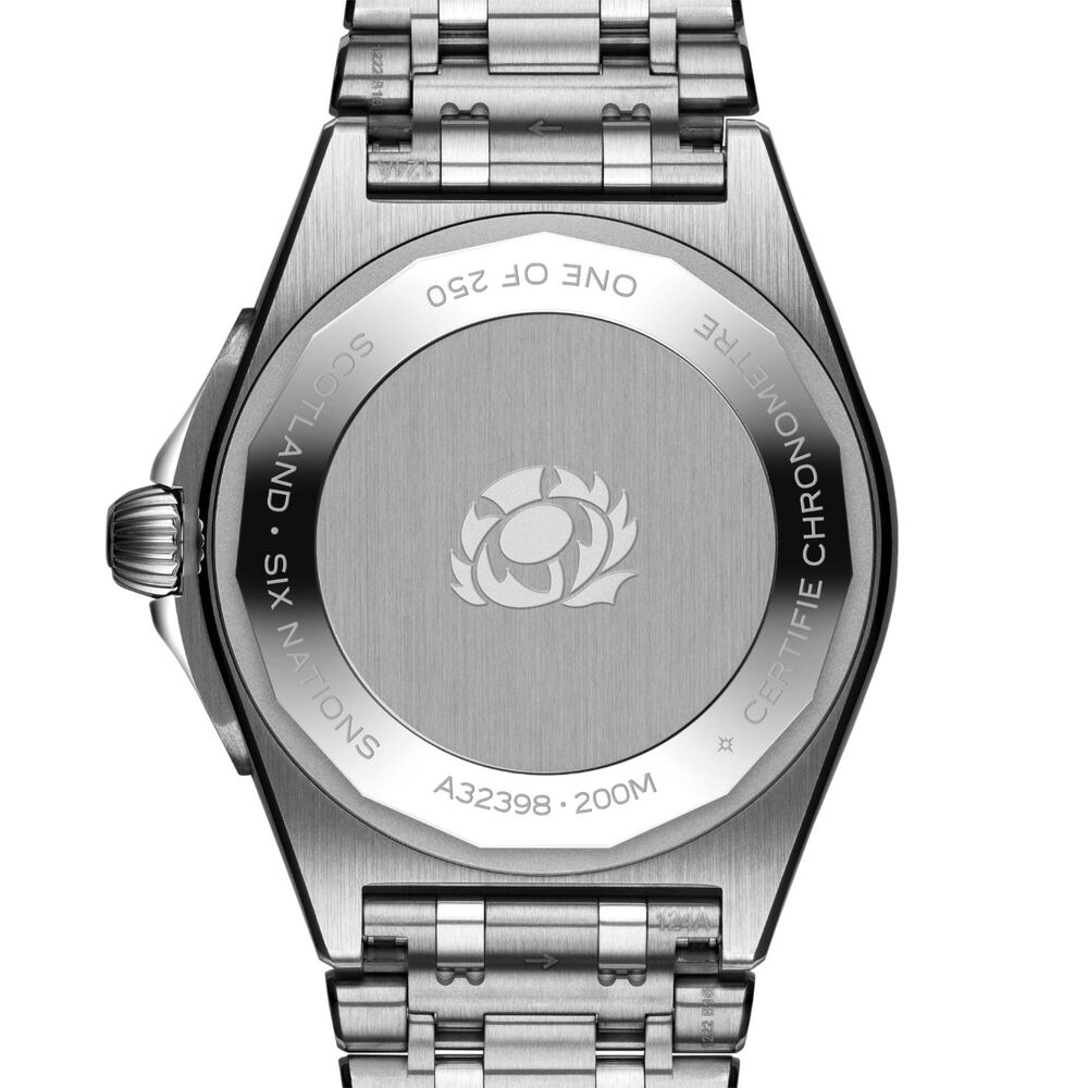 Breitling Chronomat GMT Six Nations Scotland 40mm Blue Dial Steel Bracelet Watch image number 1
