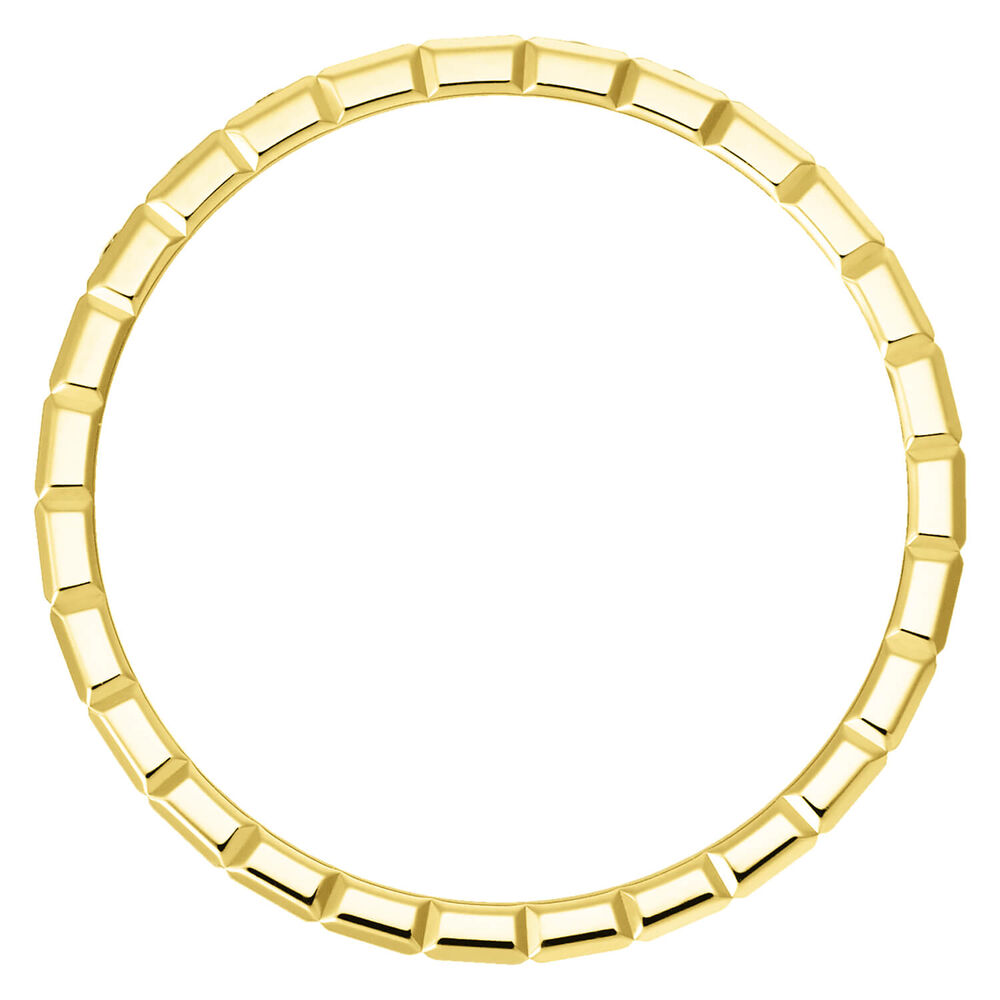 Chopard Ice Cube Yellow Gold Half Set Diamond Thin Band (UK Size M - N) image number 2