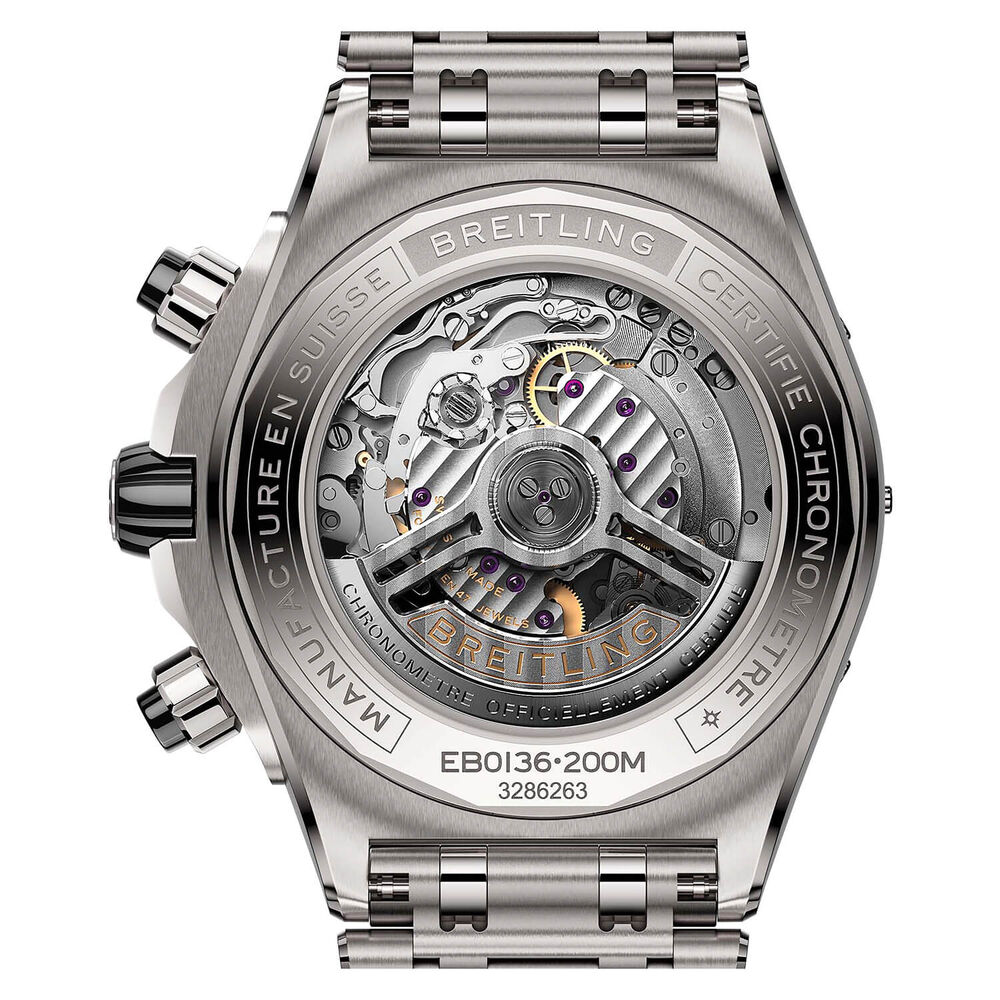 Breitling Super Chronomat B01 44mm Anthracite Dial Titanium Bracelet Watch