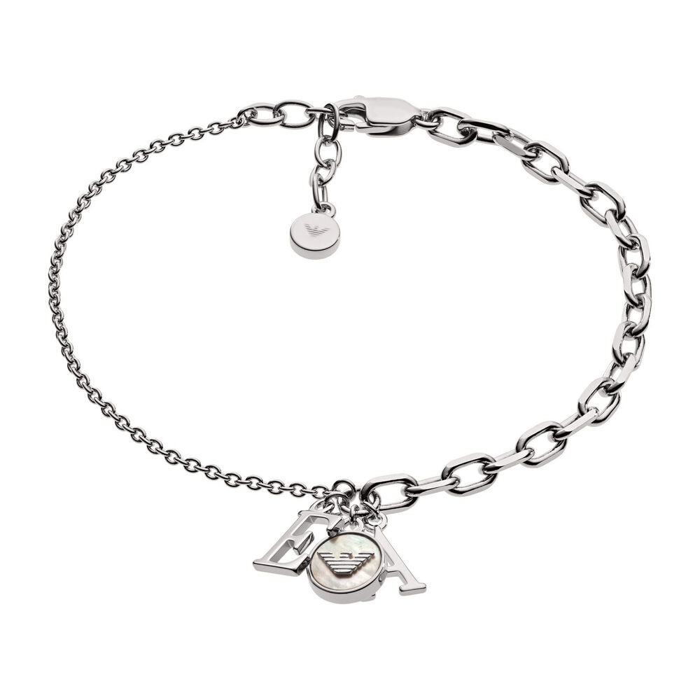 Emporio Armani Stainless Steel  Mother of Pearl Ladies Bracelet image number 0