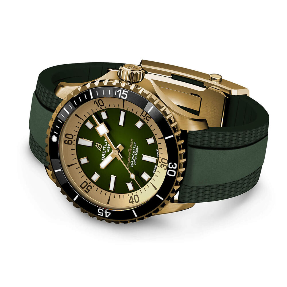 Breitling Superocean Automatic 42 Green Dial Strap Watch image number 2