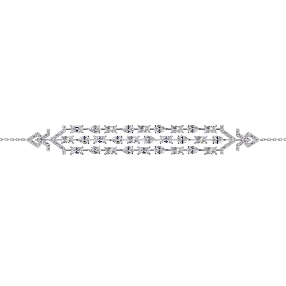 CARAT* London Madison Sterling Silver Chrysler Slide Bracelet