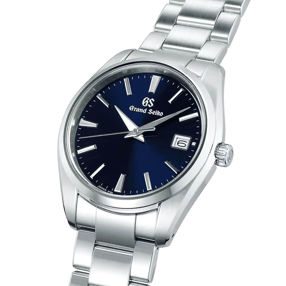 Grand Seiko Heritage Quartz 40mm Blue Dial Steel Bracelet Watch image number 2