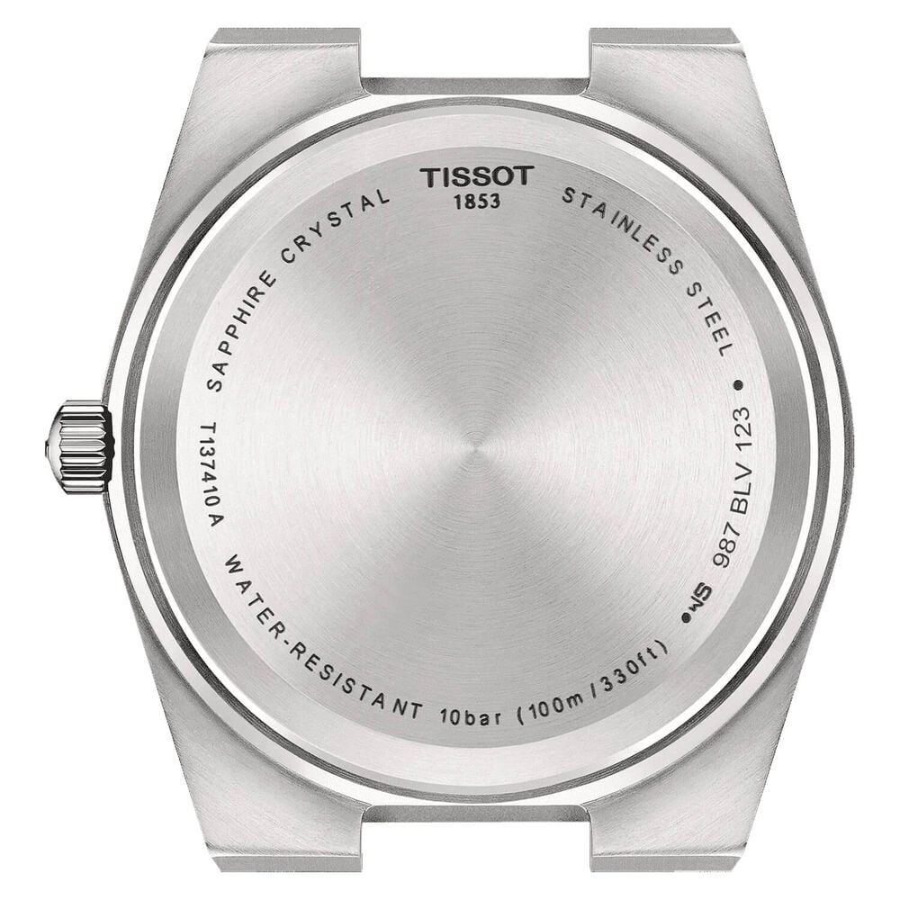 Tissot PRX Quartz 40mm White Dial Steel Case White Rubber Strap Watch