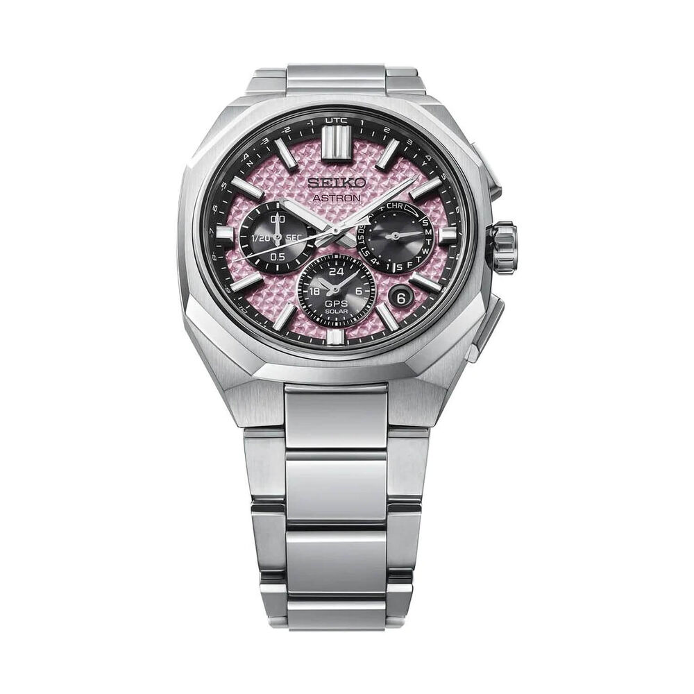Seiko Astron GPS Solar 2026 Limited Edition Crystal Pink Titanium Case & Bracelet Watch
