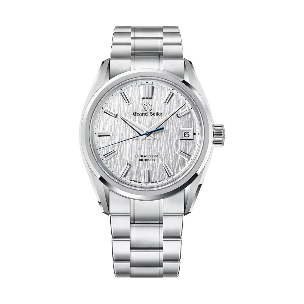 Grand Seiko Evolution 9 'White Birch' Hi-Beat 40mm Steel Bracelet Watch