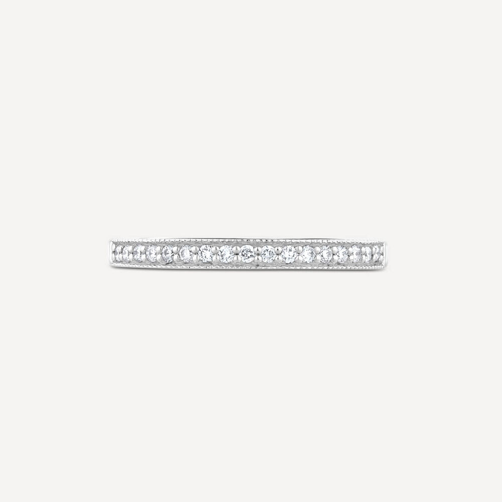 Northern Star 18ct White Gold Signature 0.14ct Diamond Wedding Ring