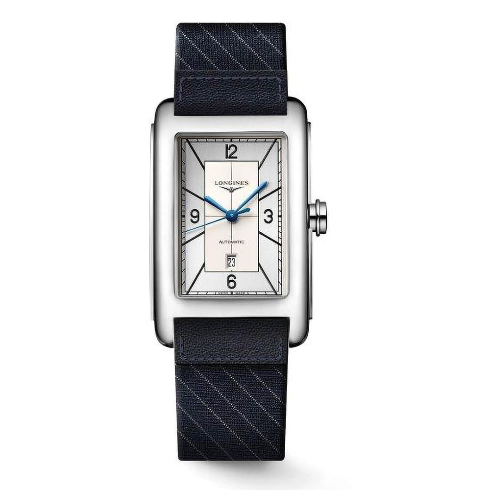 Longines DolceVita 27.70 x 43.80mm Silver Dial Leather Strap Mens Watch image number 1