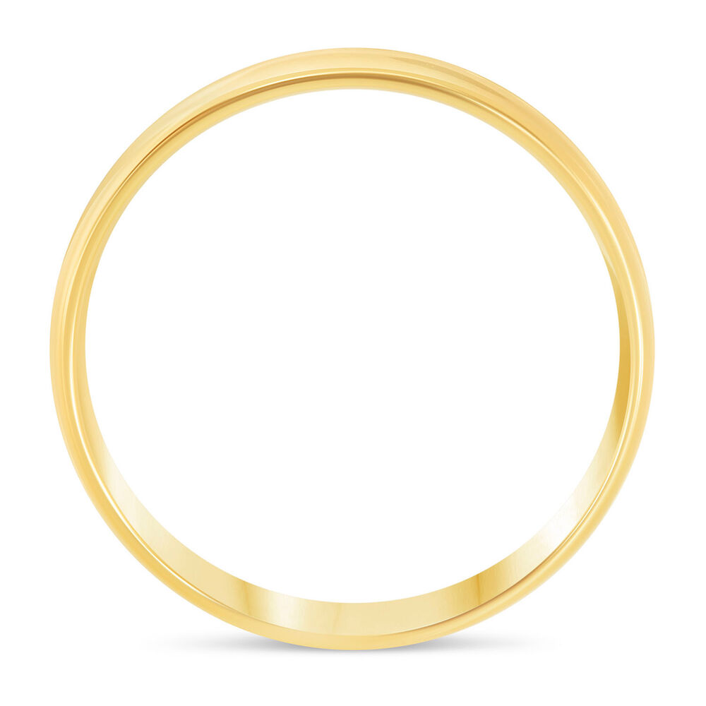 18ct gold 4mm classic court plain wedding ring