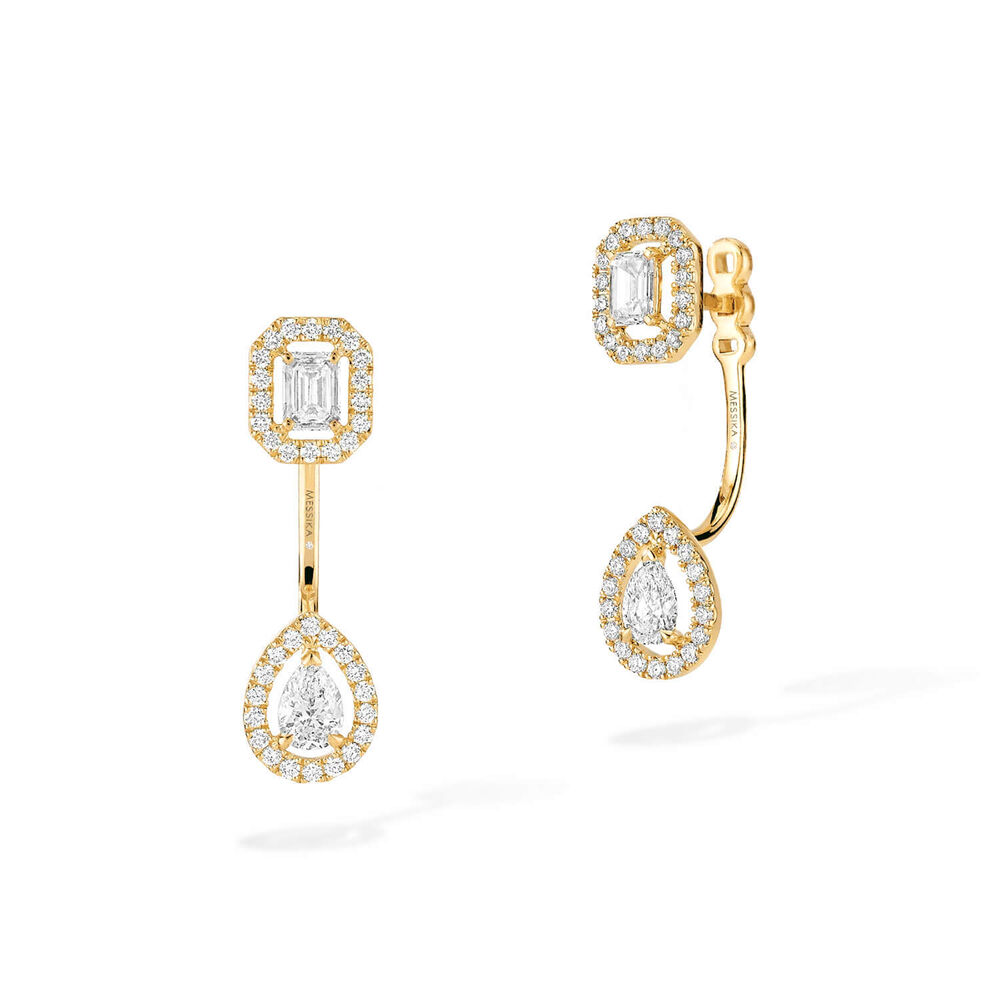 Messika My Twin Toi & Moi 18ct Yellow Gold 0.86ct Diamond Drop Earrings image number 0