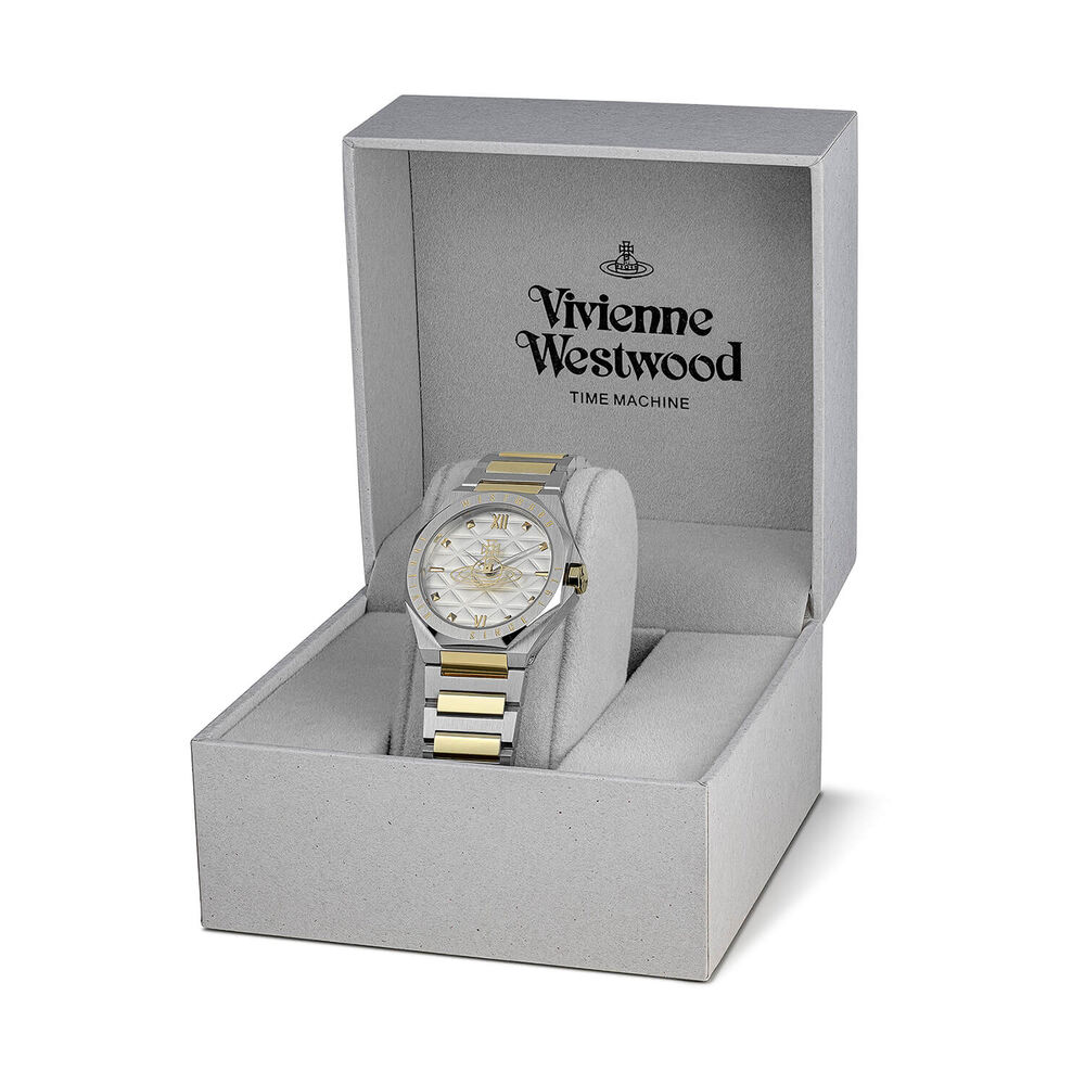 Vivienne Westwood The Aldgate 35mm Grey Dial Two Tone Steel Bracelet Watch