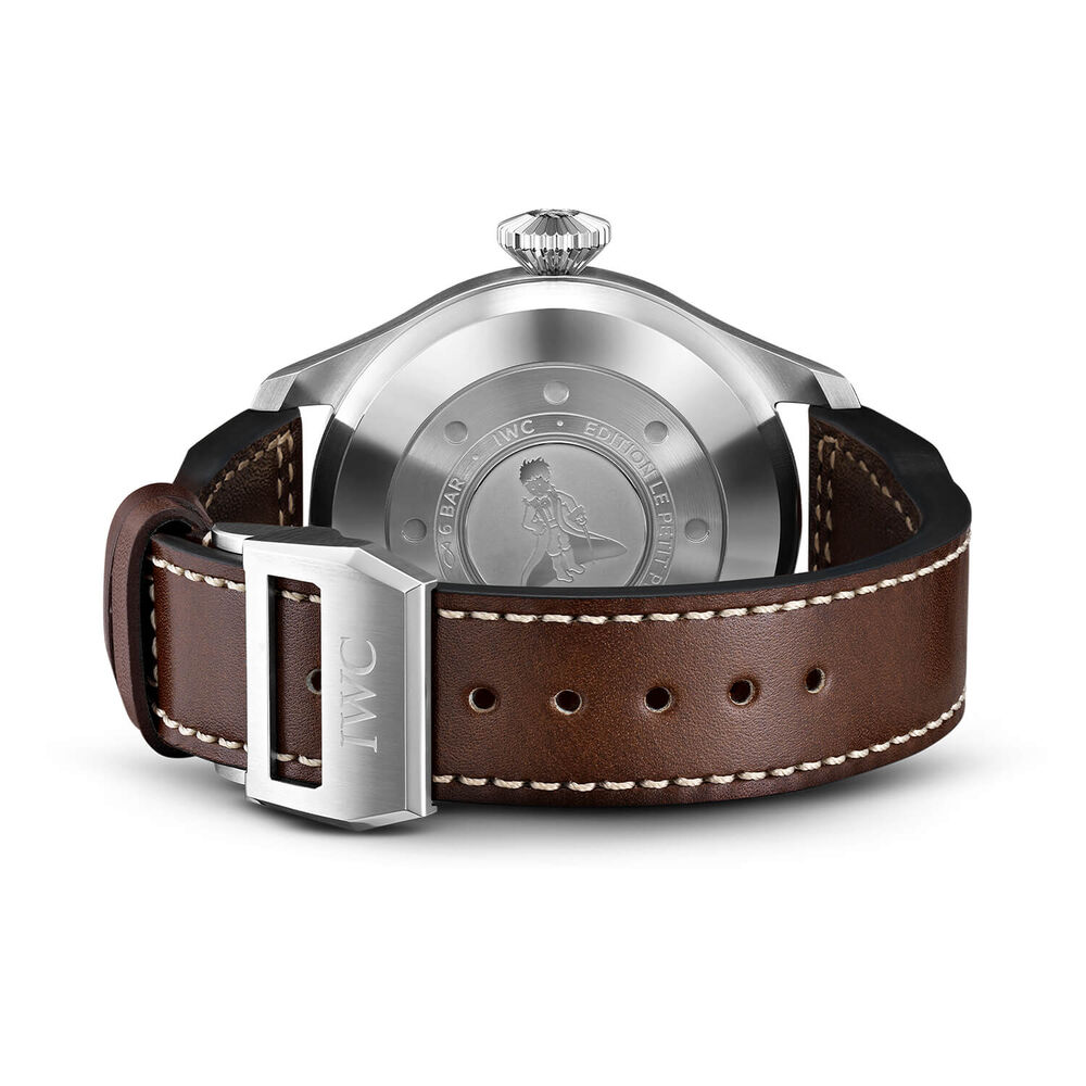 IWC Schaffhausen Big Pilot's Watch Edition “Le Petit Prince” Blue Dial Brown Strap Watch image number 5