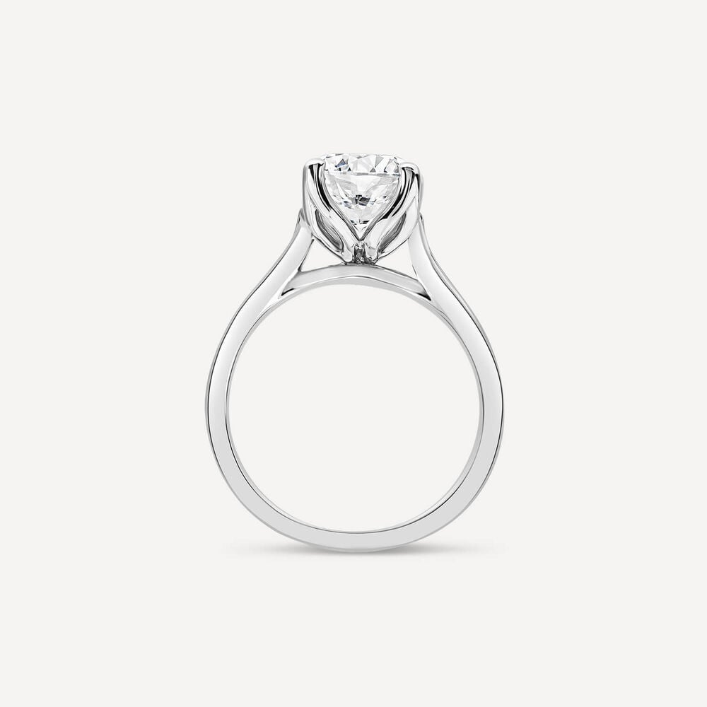 Born Platinum 2.20ct Lab Grown Round Brilliant Solitaire Diamond Ring image number 1