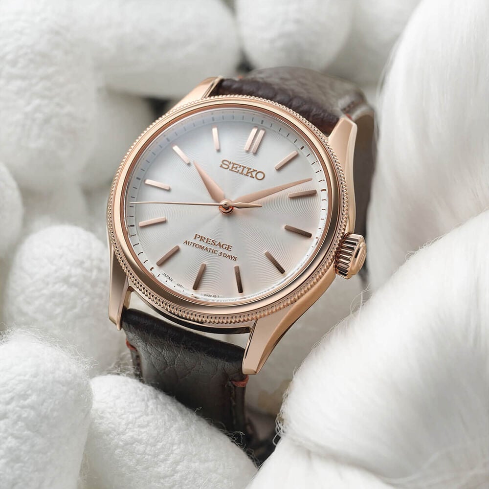 Seiko Presage Classic Series x Tomioka Silk Promotion Organisation White Shiro-neri Watch